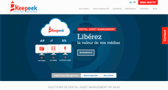 Desktop Screenshot of keepeek.com