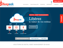 Tablet Screenshot of keepeek.com